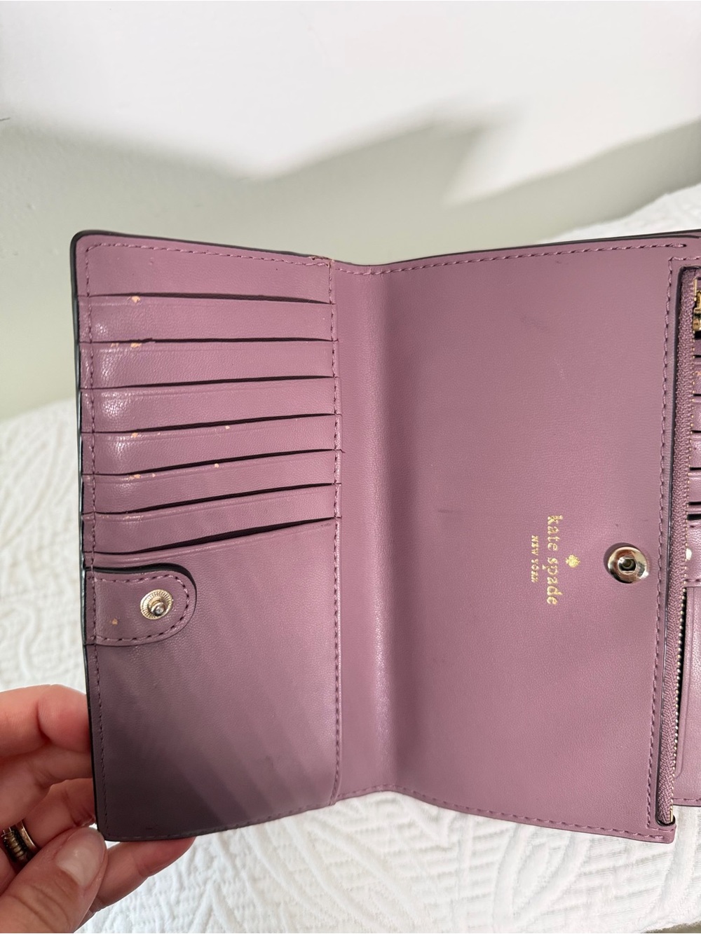 Kate Spade New York Burgundy Leather Satchel Bag & Wallet Set - Picture 4 of 15